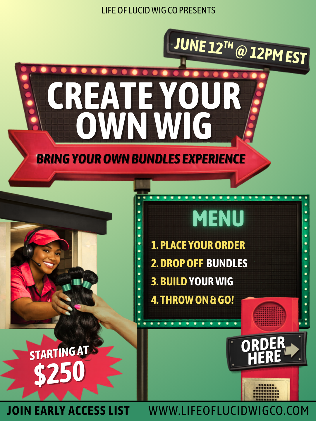Create Your Own Wig- Bring Your Own Bundles